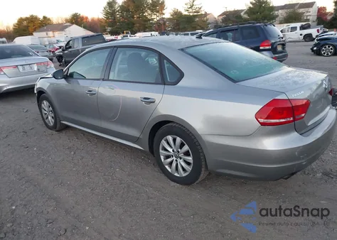 2012 Volkswagen Passat 2.5L S from USA, damaged, VIN 1VWAP7A37CC006766
